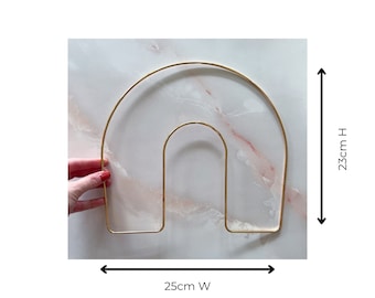 Rainbow Arch Weaving Loom, metal shape frame, macrame hoop, tapestry loom, weaving supplies, rainbow dreamcatcher, floral hoop, craft frame