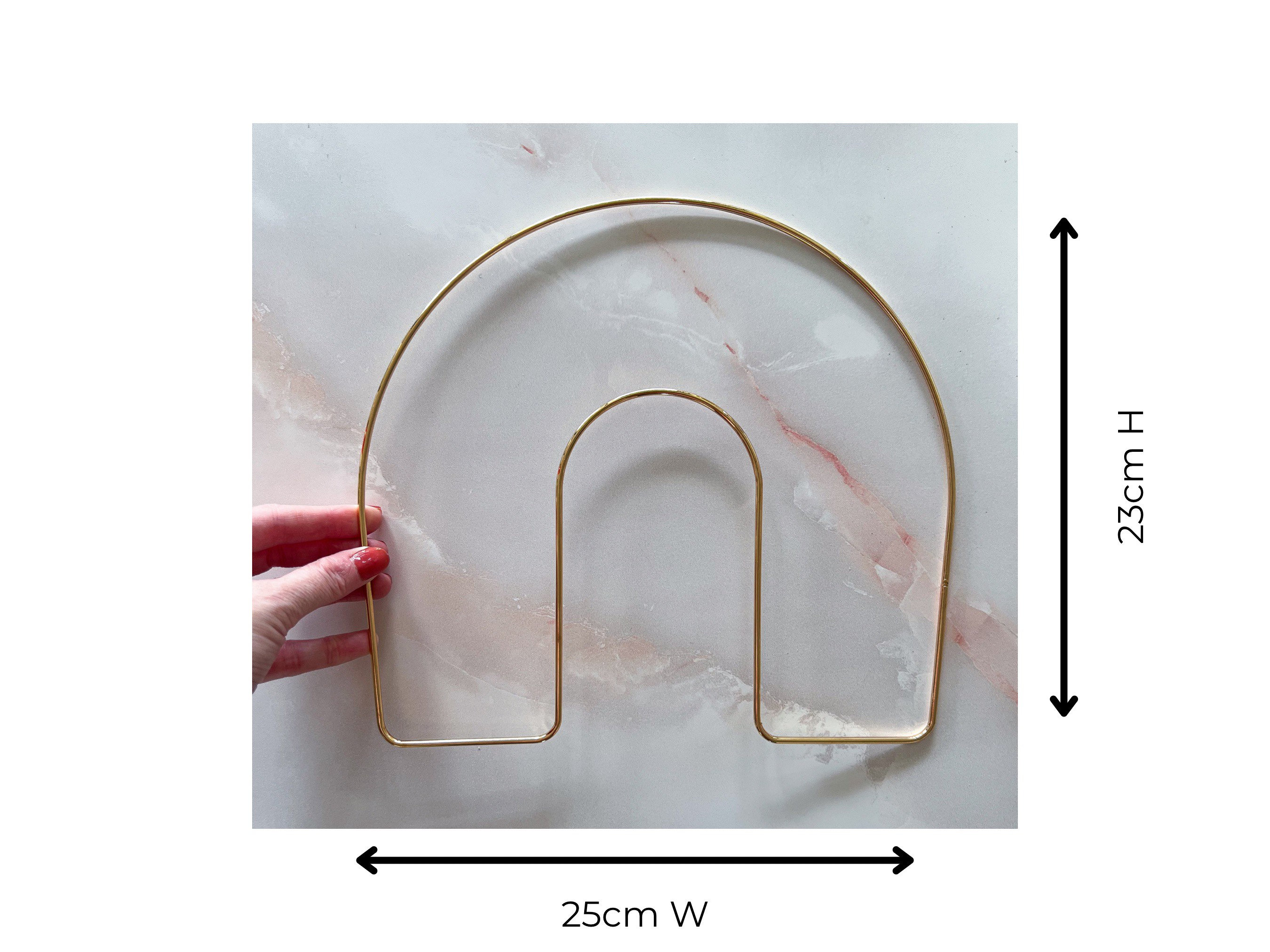 Loomed Shape Rainbow Arch Weaving Loom, Metal Shape Frame, Macrame Hoop, Tapestry ...
