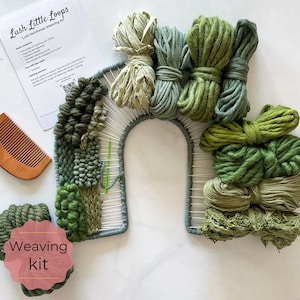 Arch Weaving Kit, Lush Rainforest Weavers Fibre Pack, craft kits for adults, birthday gift for plant lovers, cottagecore room decor