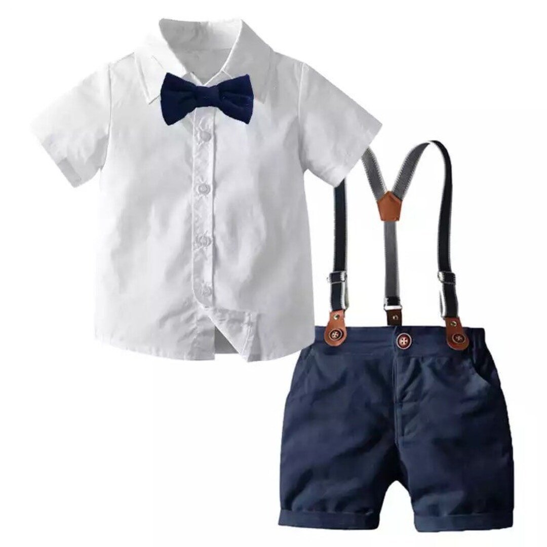 Baby Formal Set Bowtie Outfit Baby Wedding Boys Formal Etsy