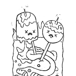 Adventure Time Block Print