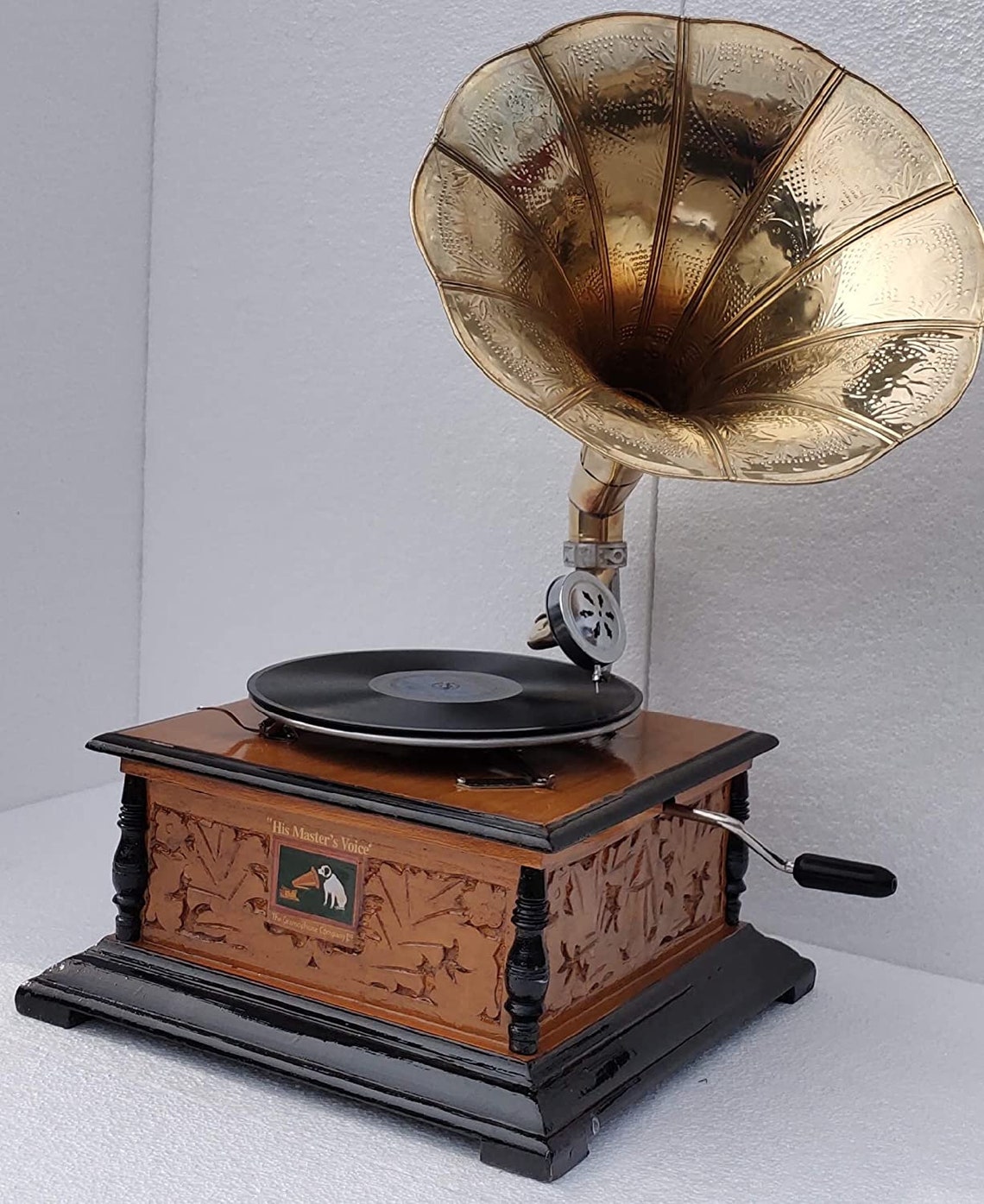 Antique Vintage Gramophone Player Original Working Replica Etsy