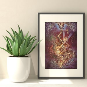 Renaissance - A4 giclee print, psychedelic visionary spiritual surreal art print