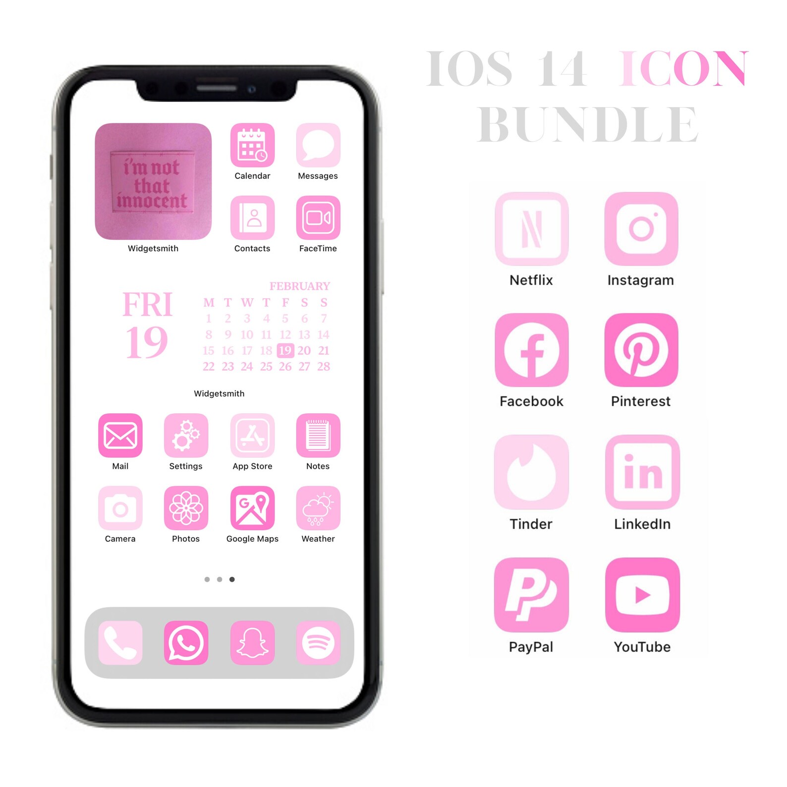 Light Pink Iphone Icons Ios 14 Icons App Icons Ios 14 Etsy