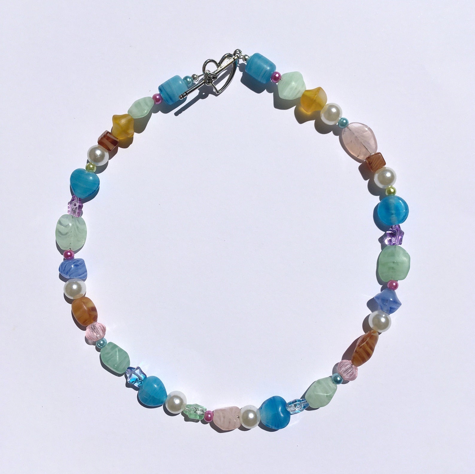 Fairy necklace chocker/fairycore/colourful beaded necklace Etsy