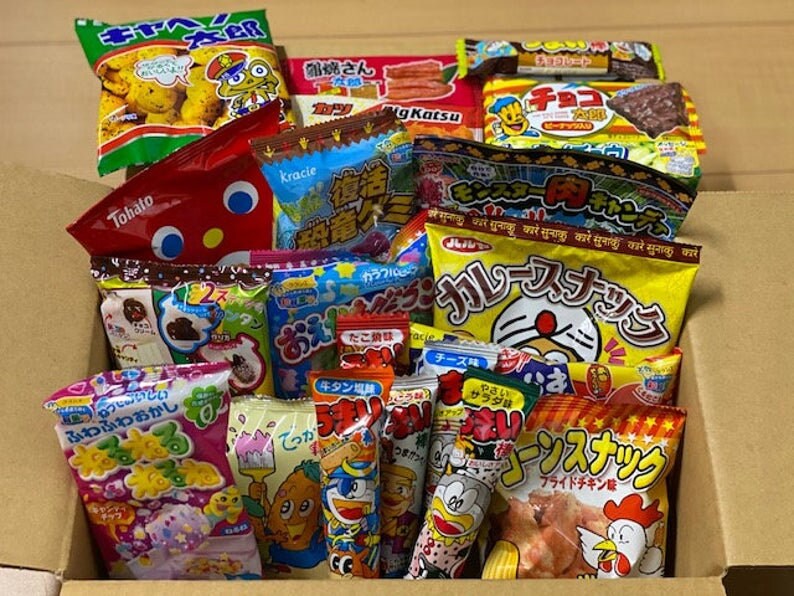 Japanese Snack Box 40pcs Etsy
