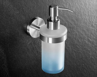 Ambrosya - Zeepdispenser van roestvrij staal - zeephouder houder zeepbakje zeephouder zeephouder zeepbakje dispenser wandmontage
