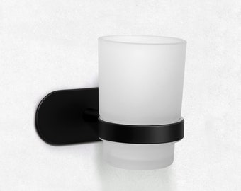 Ambrosya® Exclusieve tandenborstelhouder van roestvrij staal, badkamer