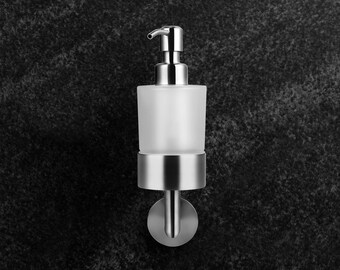 Ambrosya - Zeepdispenser van roestvrij staal - zeephouder houder zeepbakje zeephouder zeephouder zeepbakje dispenser wandmontage