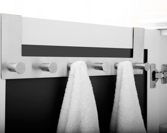 Ambrosya - Türgarderobe aus Edelstahl - Badetuchhalter Handtuchhalter Tür Handtuch Halter Halterung Handtuchhalterung Bad Badezimmer