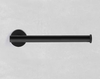Ambrosya - Towel holder made of stainless steel in black - Bath towel holder towel rail towel holder towel holder bathroom