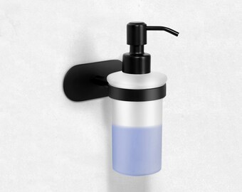 Ambrosya - Zeepdispenser van roestvrij staal - Zeephouder houder zeepbakje zeephouder zeephouder dispenser zonder boren zelfklevend