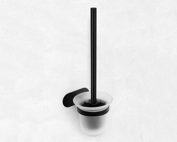 Porta Scopino Angolare Da Parete In Acciaio Inox 304 – Set Bagno Con Finitura Nichel Spazzolato – 60 Cm