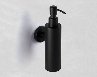 Ambrosya - Zeepdispenser van roestvrij staal in zwart - zeephouder houder zeepbakje zeephouder zeephouder zeepbakje dispenser