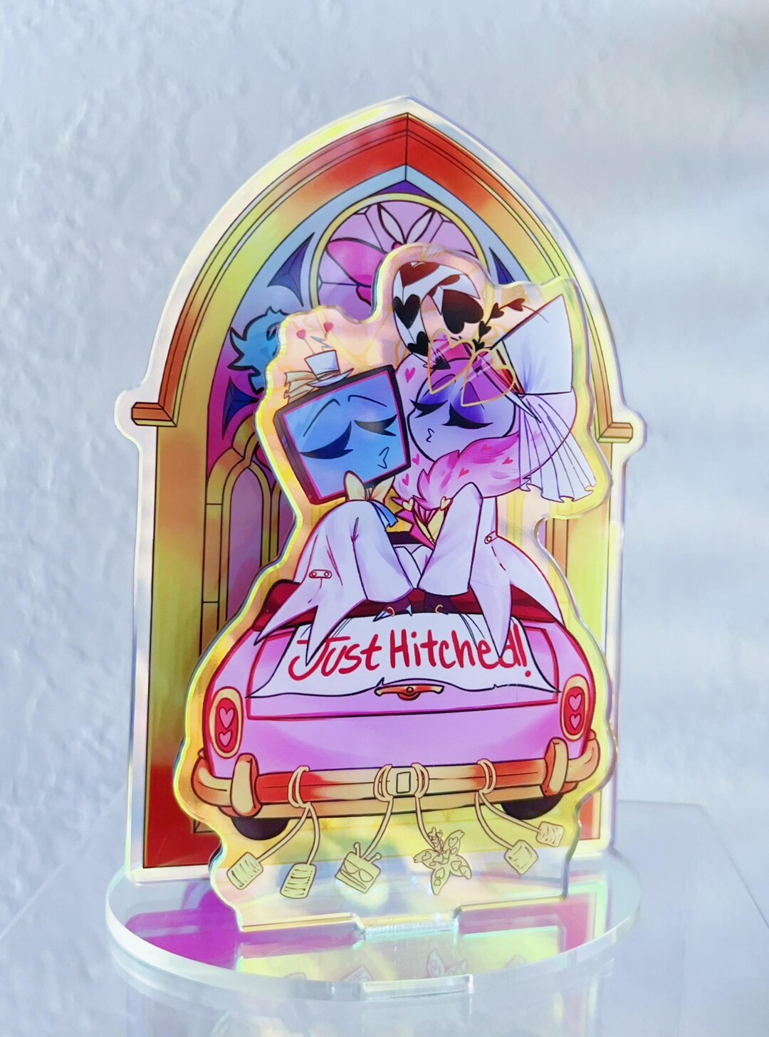 Hazbin Hotel | Staticmoth Exclusive "just Hitched" Acrylic Standee and ...