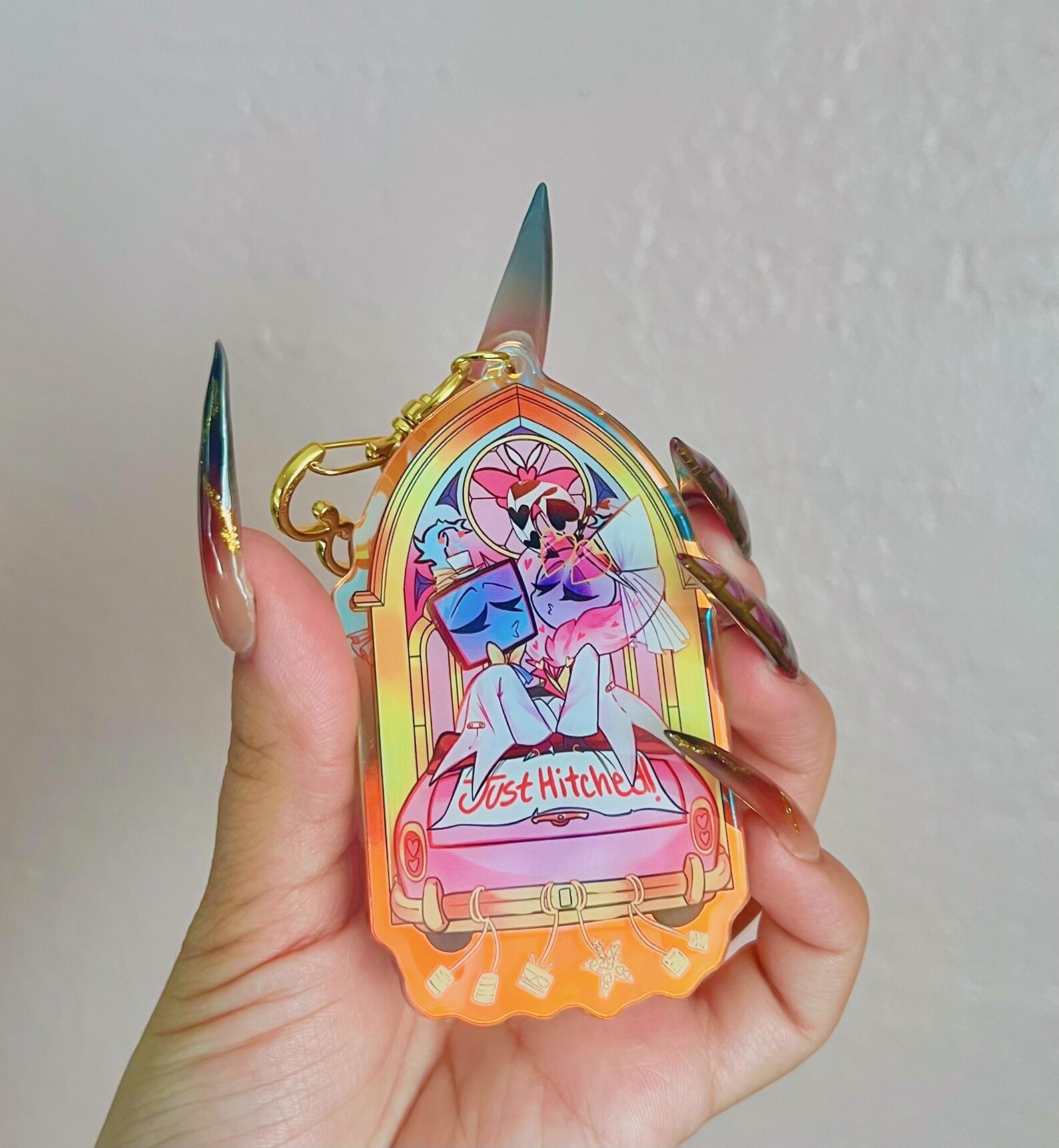Hazbin Hotel | Staticmoth Exclusive "just Hitched" Acrylic Standee and ...
