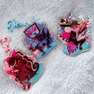Hazbin Hotel VEES Pool Party 3"Charms und Acrylstifte