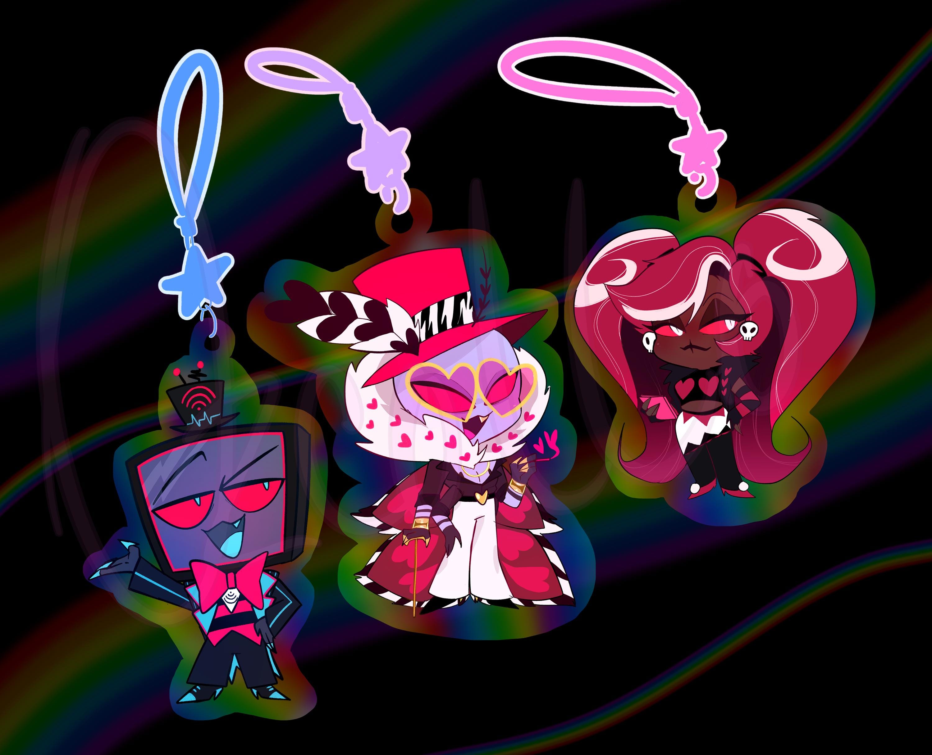 Hazbin Hotel Acrylic Star Bead Charms - Etsy