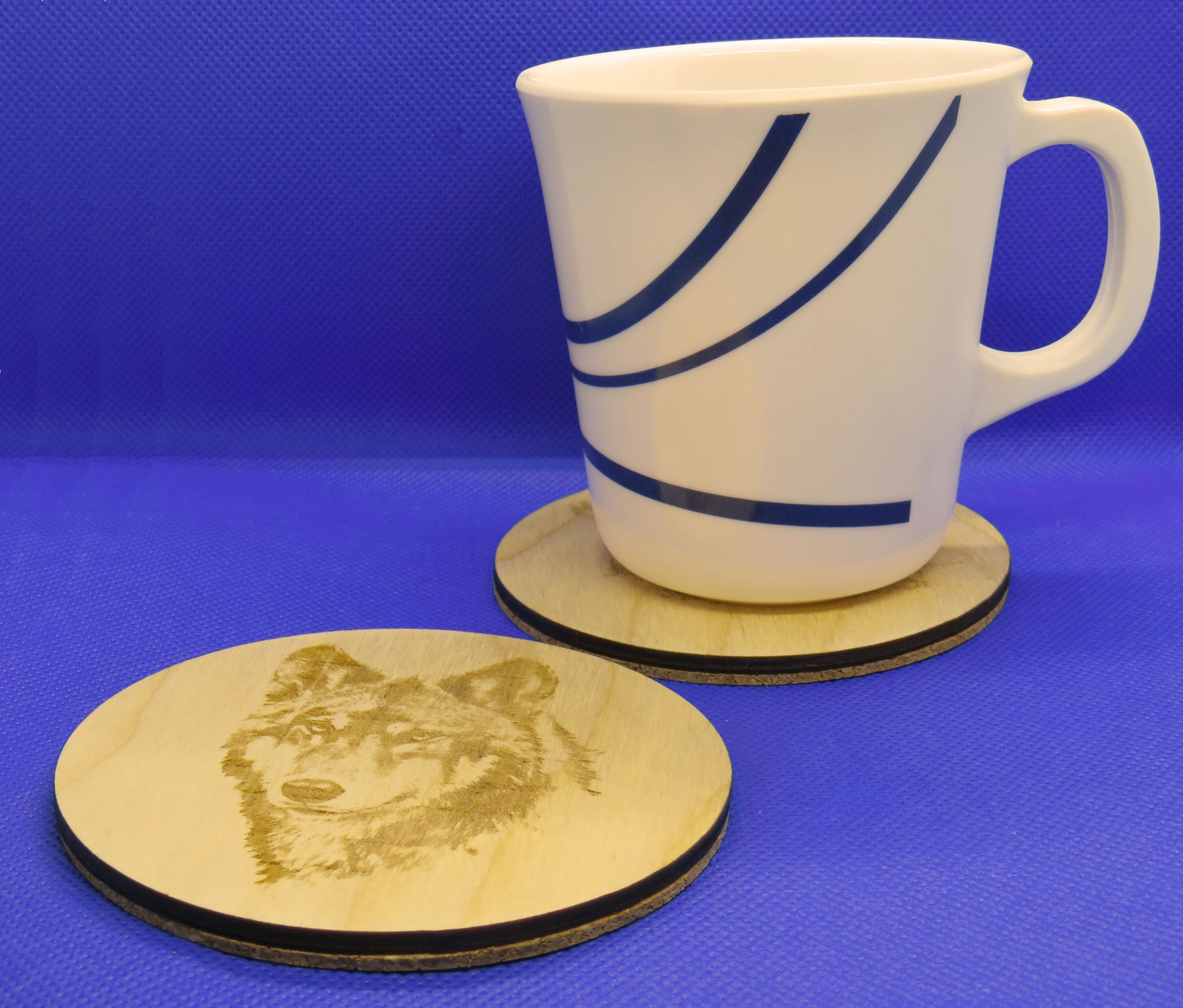 Wolf Drink Coaster Wildlife Animal Themed Laser Cut and Etsy