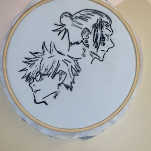 Gojo Satoru and Geto Suguru manga embroidery Jujutsu Kaisen SATOSUGU