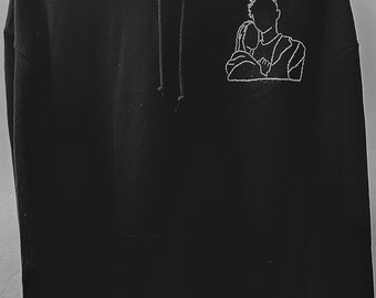 Custom Couple Portrait Sweatshirts Perfect for Boyfriend or Girlfriend Great anniversary gift!