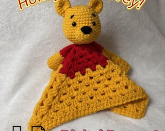 Motif au crochet Lovey Honey Bear | Couverture de sécurité pour débutant (téléchargement numérique)