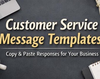 Modèles de message de service client pour les petites entreprises | Copier-coller les réponses | Téléchargement numérique