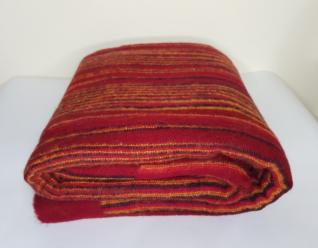 Yak Wool Blanket/shawl/ Wrap Blanket Yak Wool Handloomed in Nepal