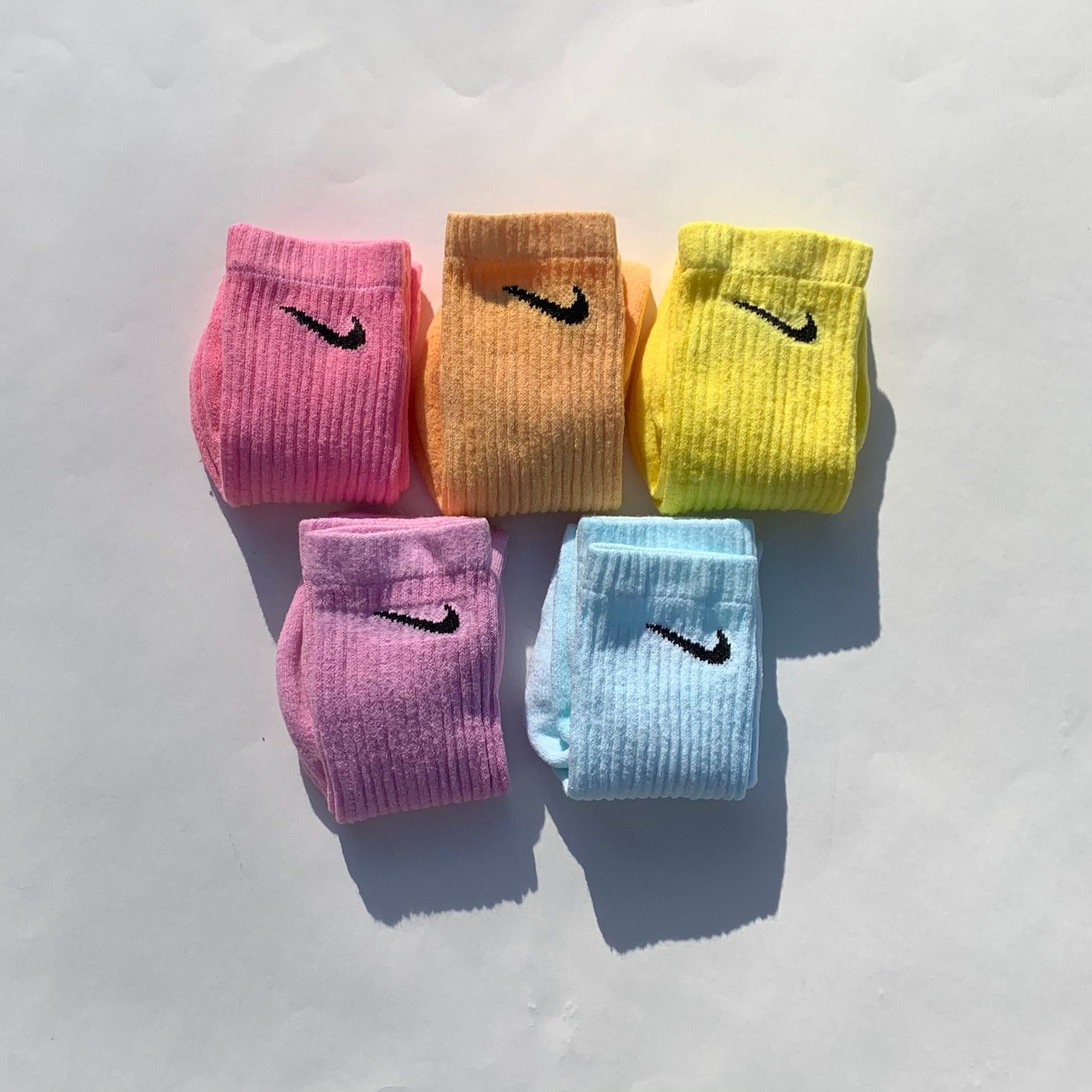 Nike Socks Custom Solid Color Dyed | Etsy
