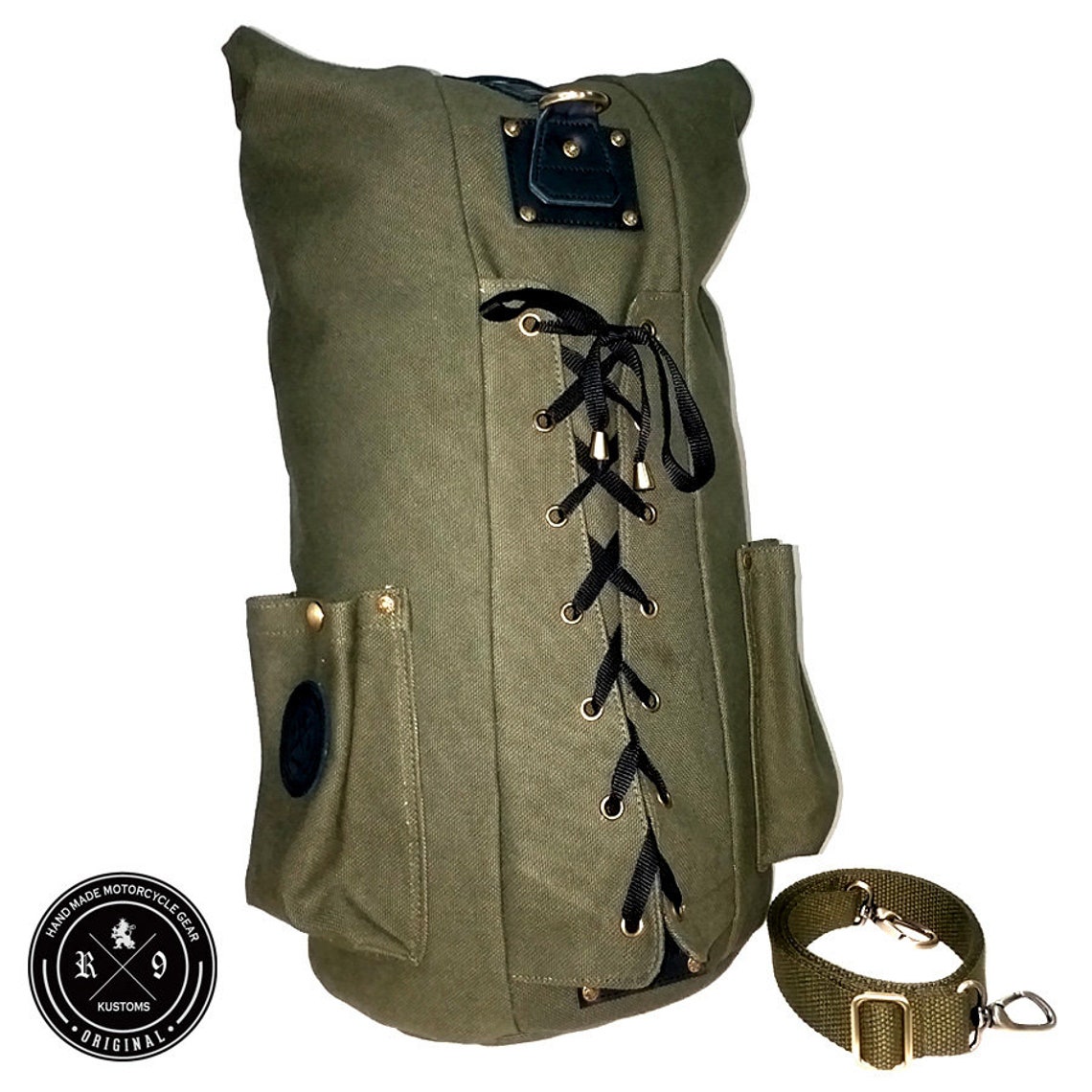 Sissy Bar Duffle Bag Chopper Bobber Custom R9Kustoms Etsy