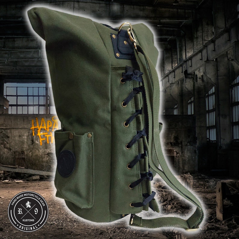 Sissy Bar Duffle Bag Chopper Bobber Custom R9kustoms Etsy Canada