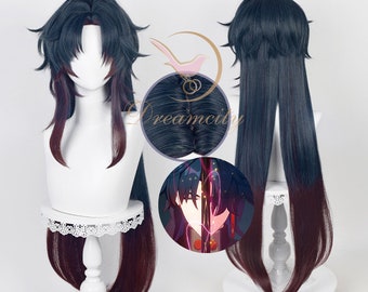 Honkai: Star Rail blade Wig Handwoven Light red Hair with Braided Cosplay men's Wig - Performance Props Wig Long Hair - Game Character