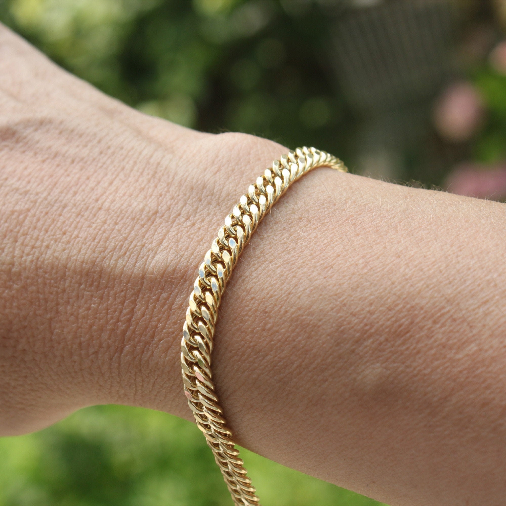 6mm Gold Plated Cuban Link Bracelet