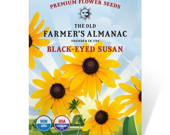 Rudbeckia Black Eyed Susan Seeds: The Old Farmer's Almanac, Heirloom, Open Pollinated, Non-GMO, 1 Gram, Approx 1200 Seeds