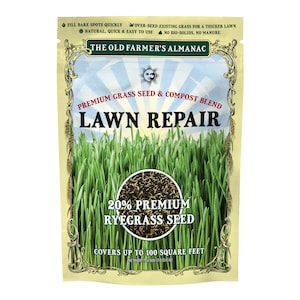 Lawn Repair Premium Grass Seed & Compost Blend, The Old Farmer&#39;s Almanac,
