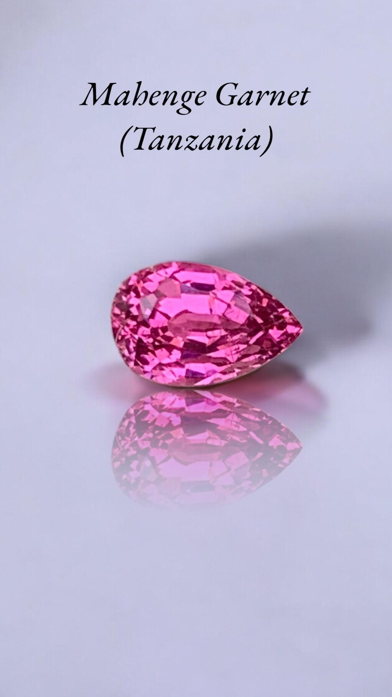 1.295  Carats Stunning Mahenge Garnet From Tanzania