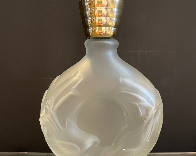 Vintage AVON Frosted Bath Oil Bottle Etsy