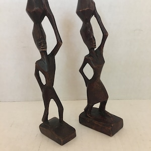 Vintage Hand Carved Wood Figurines