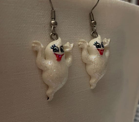 Happy Ghost Dangle Earrings - image 2