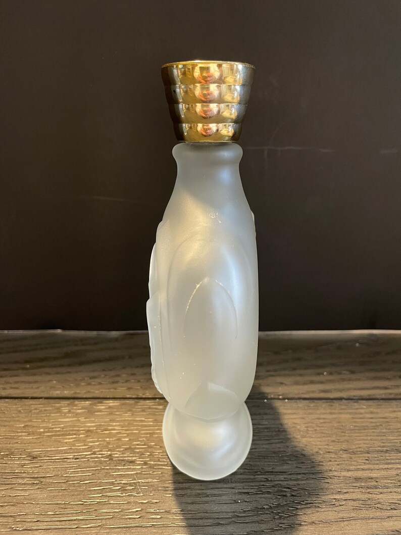 Vintage AVON Frosted Bath Oil Bottle Etsy