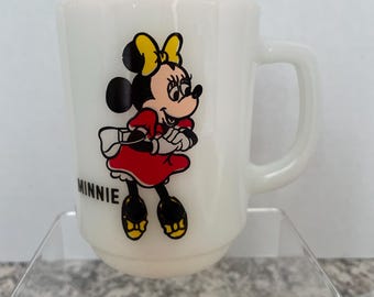 Vintage Anchor Hocking Minnie Mouse Coffee Cup