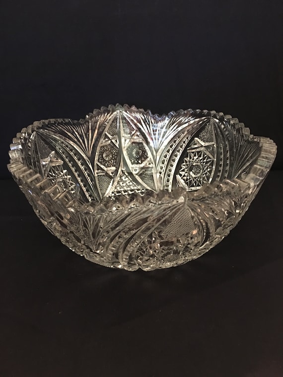 Vintage EAPG Glass Compote Bowl Etsy