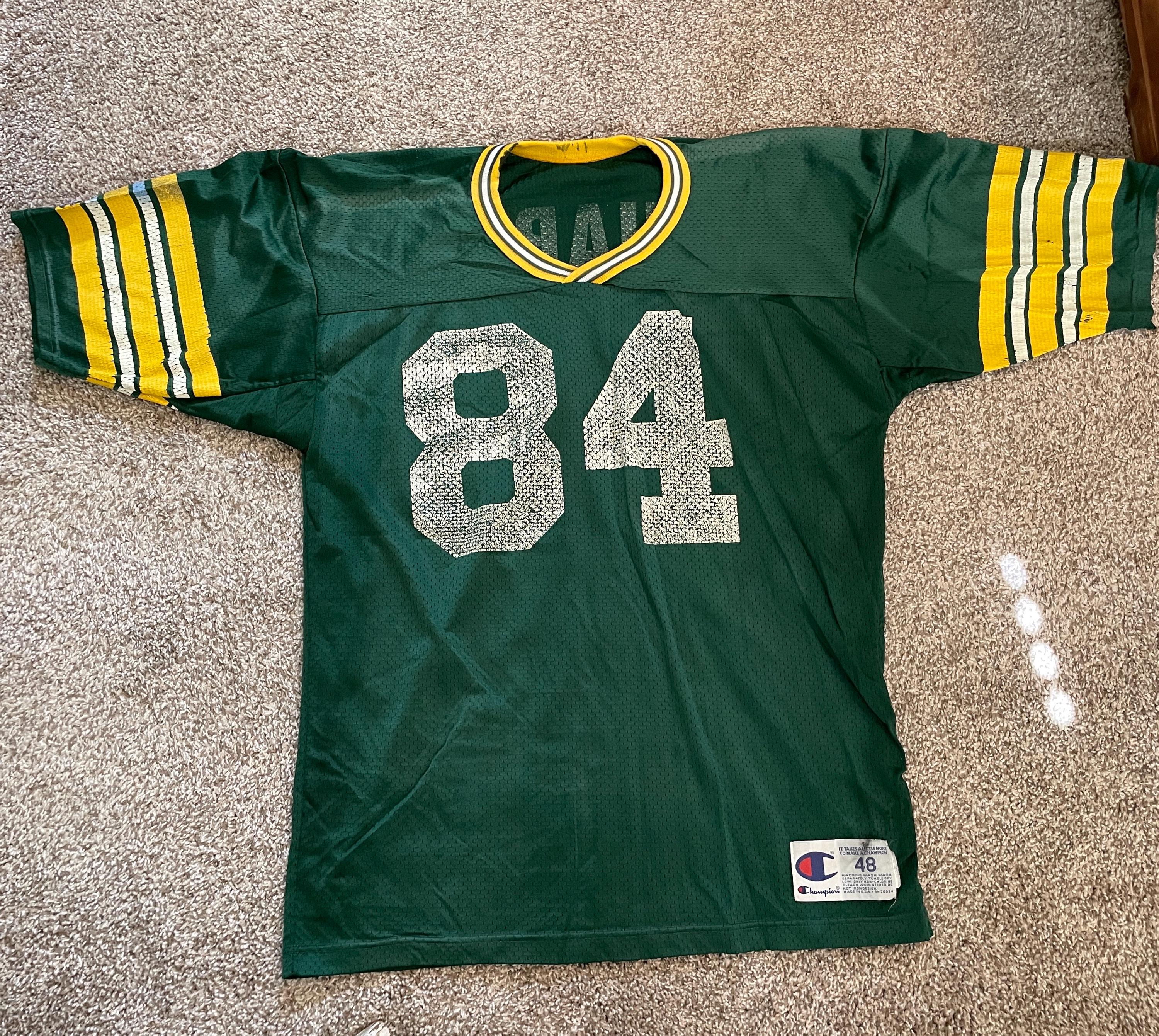 Vintage Champion Sterling Sharpe Green Bay Packers Football Jersey