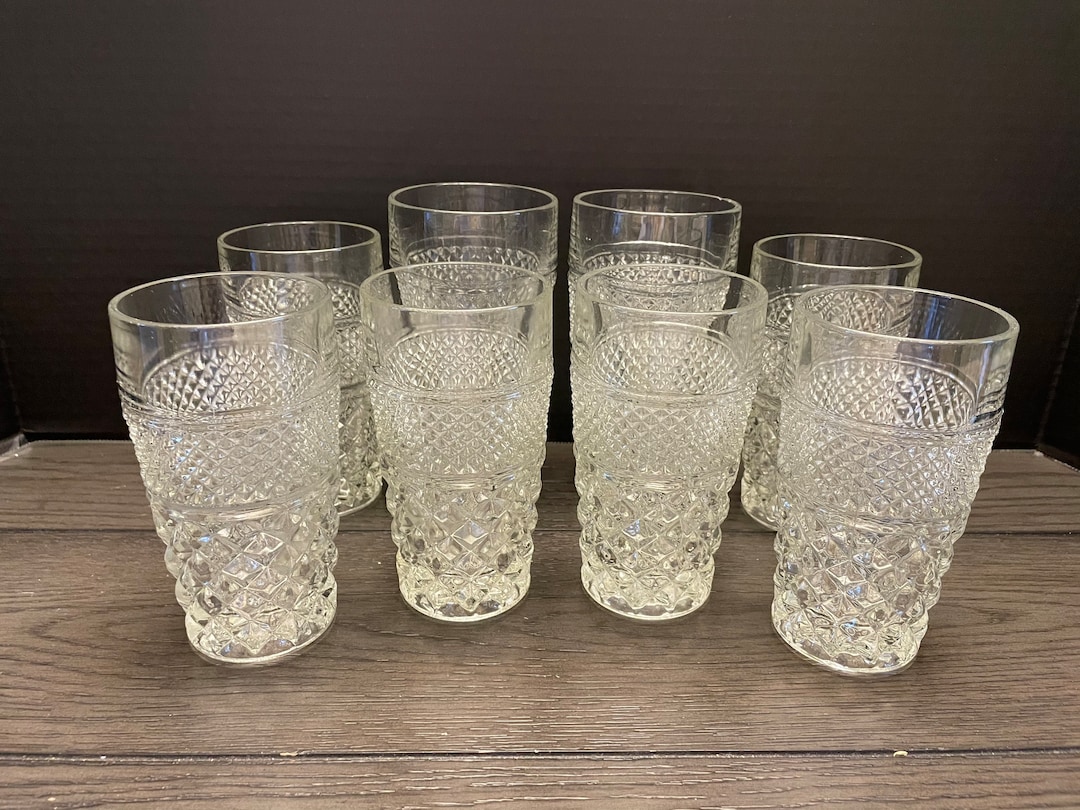 Vintage Anchor Hocking Wexford Glasses Etsy