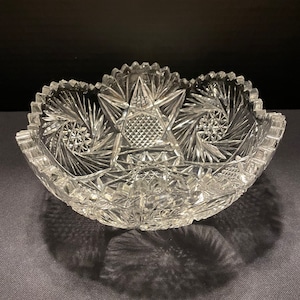 Vintage EAPG Glass Dish