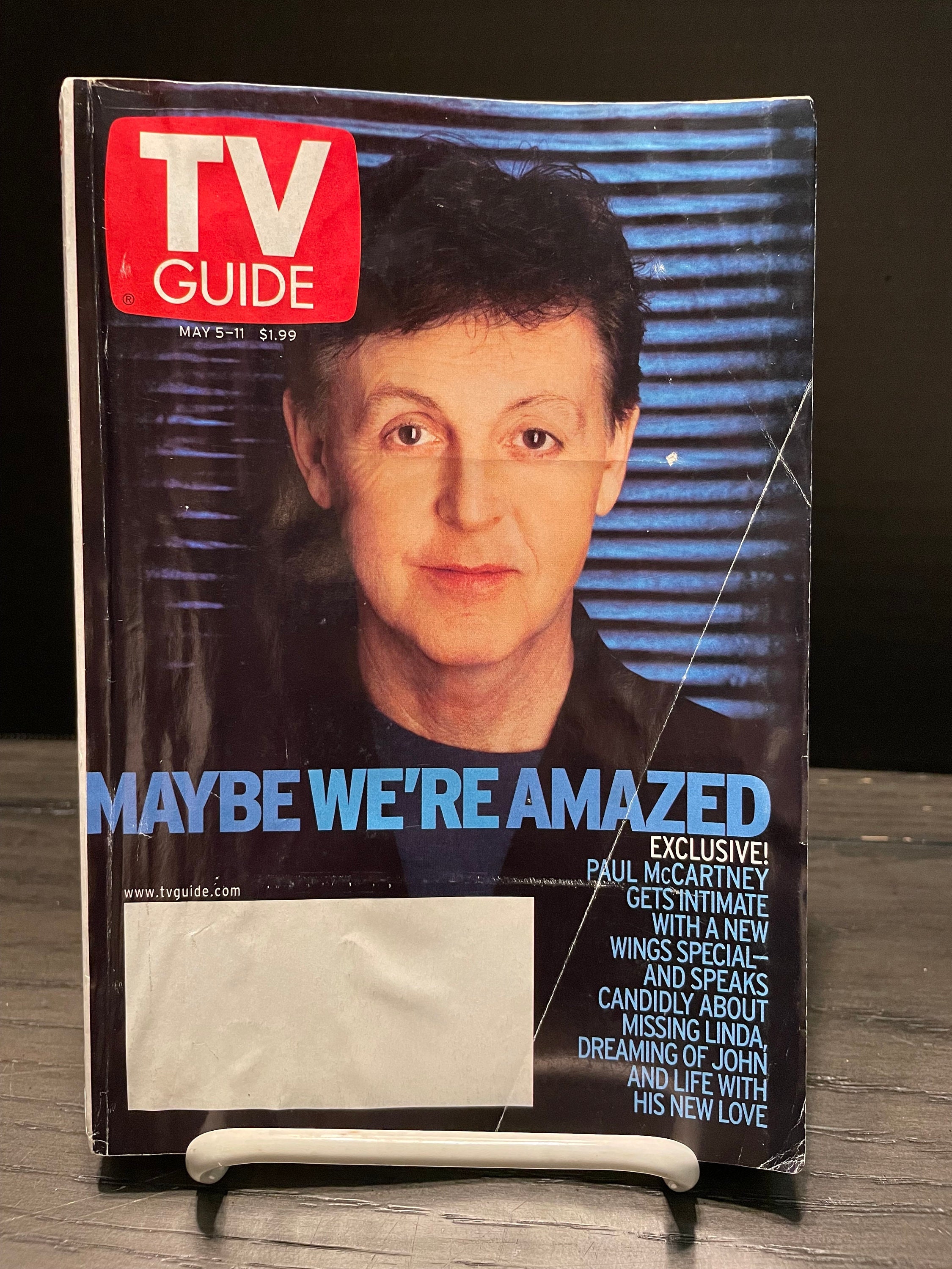 2001 Paul Mccartney TV Guide - Etsy Israel