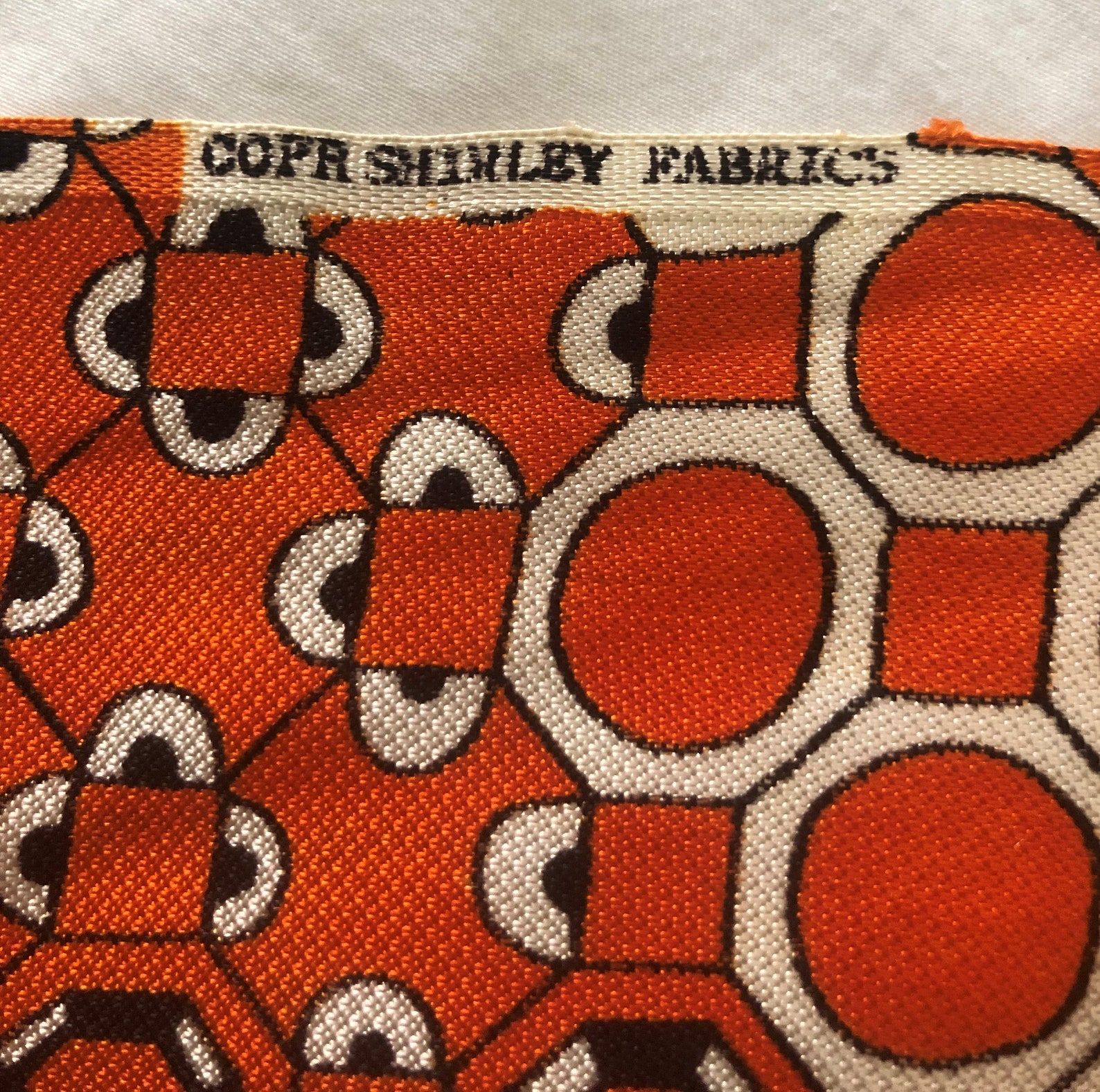 Vintage Copr Shirley Fabric Etsy