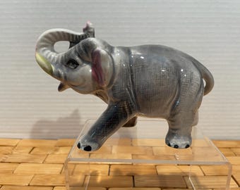 Vintage Ceramic Made in Japan Elephant Figurine