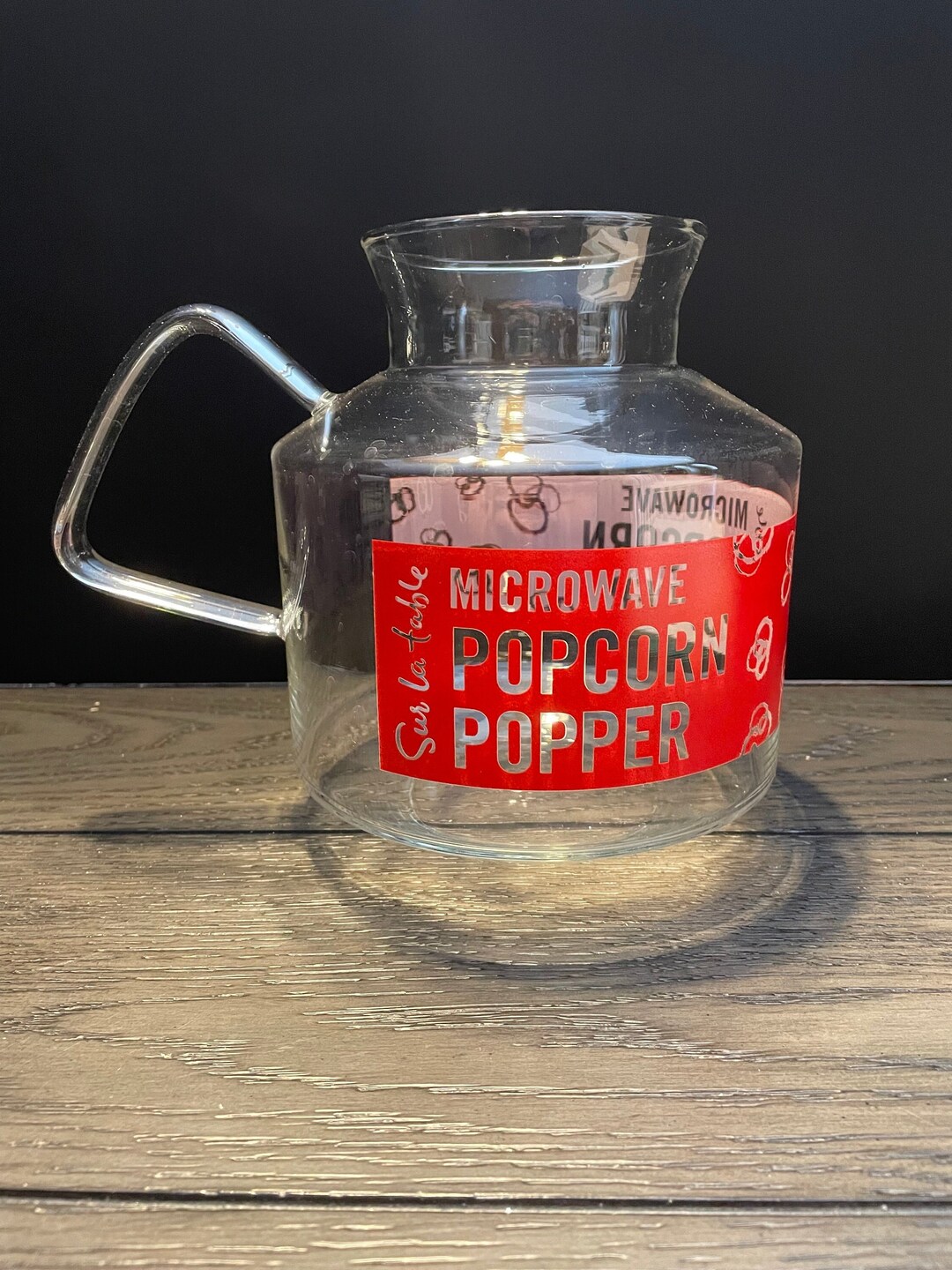 Vintage Glass Microwave Popcorn Pitcher Etsy