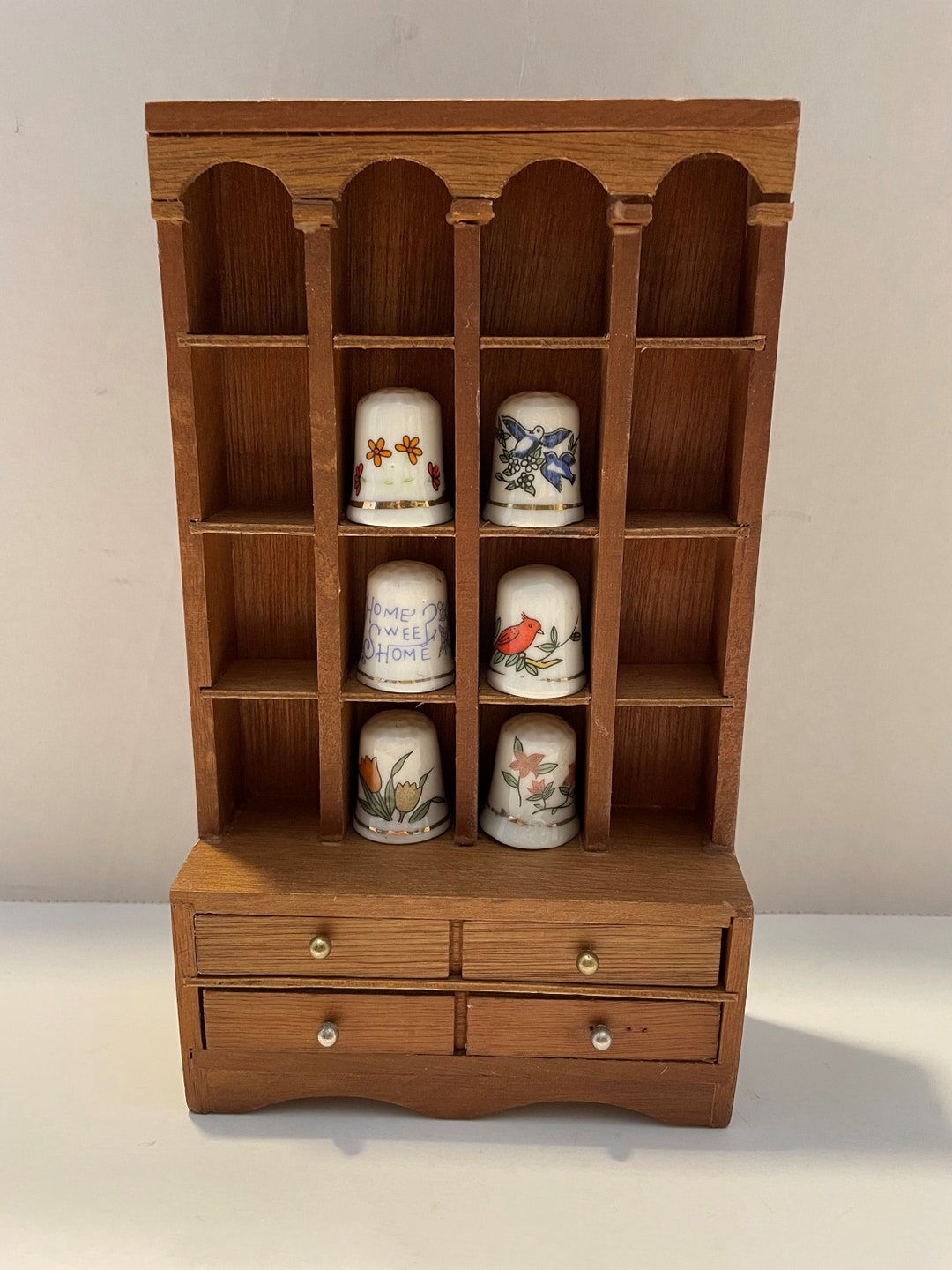 1978 Enesco Mini China With Thimbles Etsy